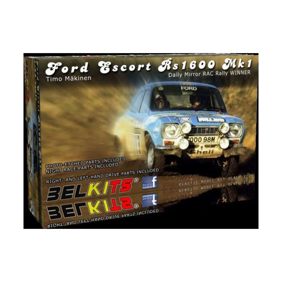 FORD ESCORT Rs1600 MK.1 Makinen RAC 1973, 1/24 - BELKITS BEL006 FORD ESCORT Rs1600 MK.1 Makinen RAC 1973, 1/24 - BELKITS BEL006