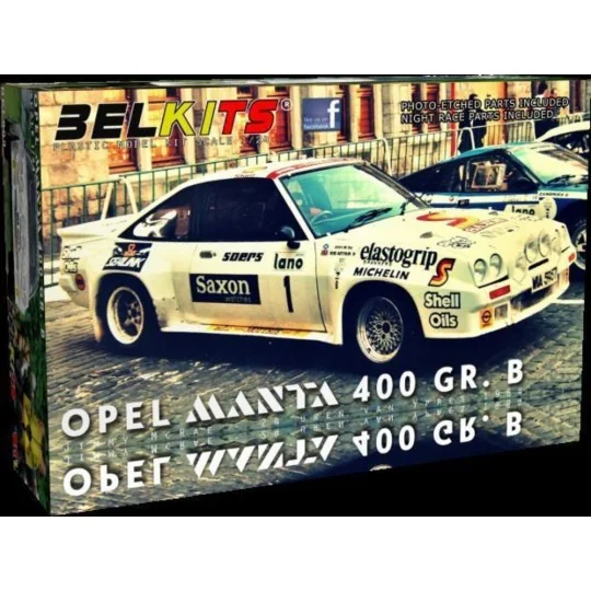 OPEL MANTA 400 GR.B 24 uren vanIeper1984 Jimmy McRae, 1/24 - BELKIT... OPEL MANTA 400 GR.B 24 uren vanIeper1984 Jimmy McRae, 1/24 - BELKIT...