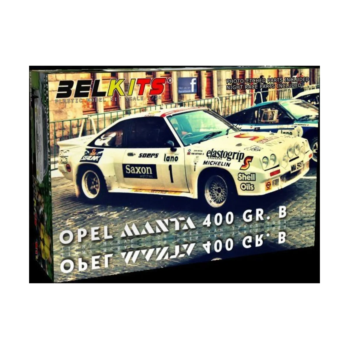 OPEL MANTA 400 GR.B 24 uren vanIeper1984 Jimmy McRae, 1/24 - BELKIT... OPEL MANTA 400 GR.B 24 uren vanIeper1984 Jimmy McRae, 1/24 - BELKIT...