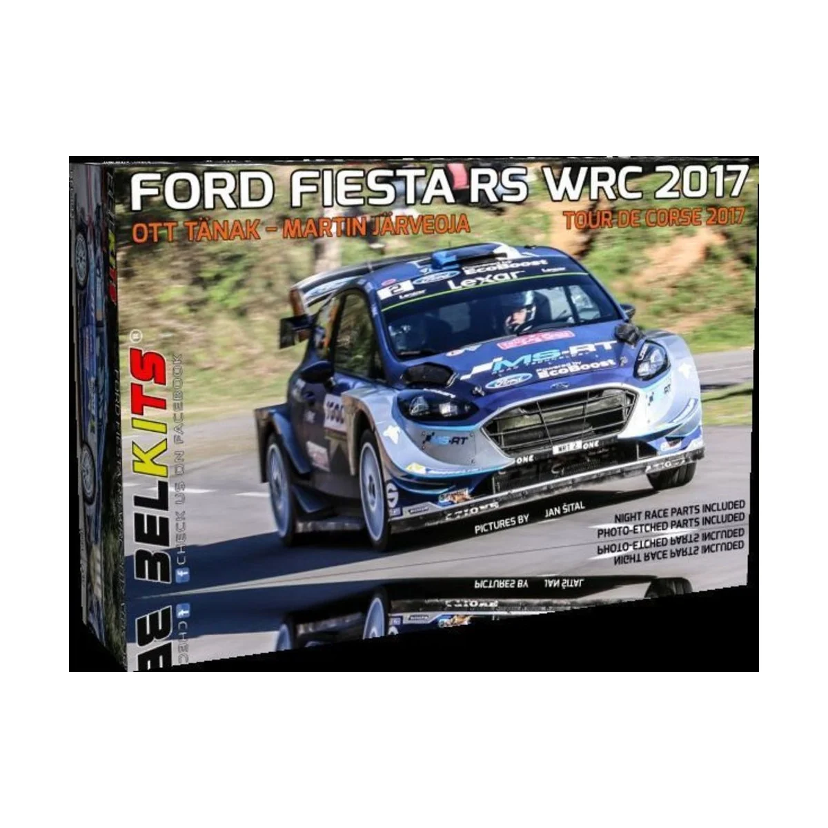 Ford Fiesta RS WRC 2017, Ott Tanak, 1/24 - BELKITS BEL013 Ford Fiesta RS WRC 2017, Ott Tanak, 1/24 - BELKITS BEL013