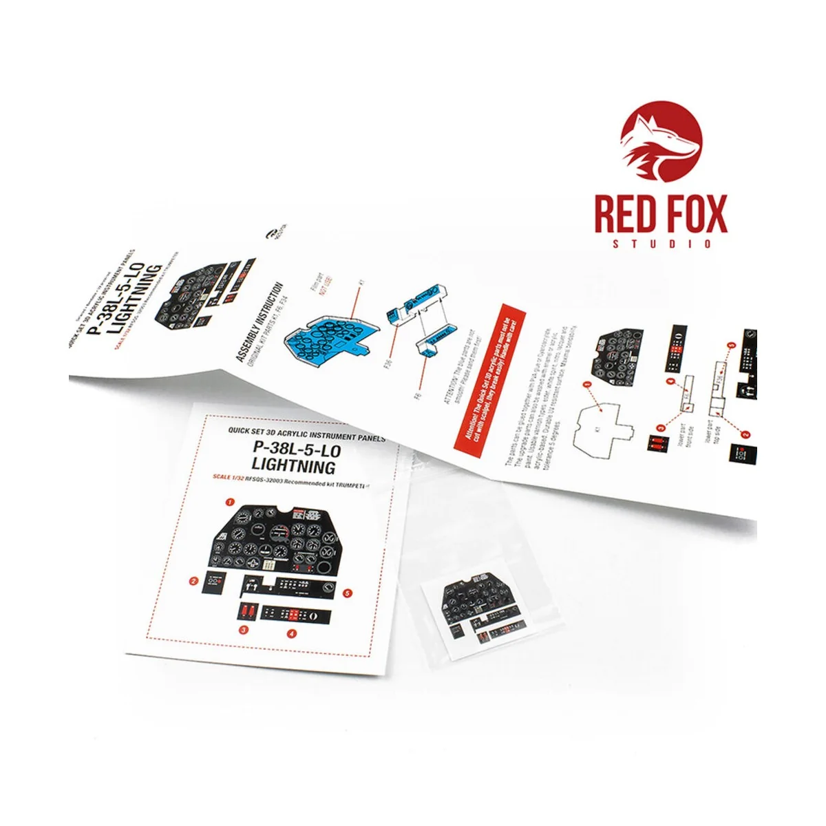 1/32 P-38L-5-LO Lightning (for Trumpeter kit), 1/32 - Red Fox Studi...