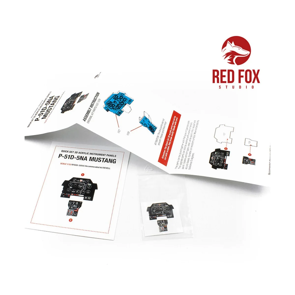 1/32 P-51D-5NA Mustang (for Revell kit), 1/32 - Red Fox Studio RFSQ...