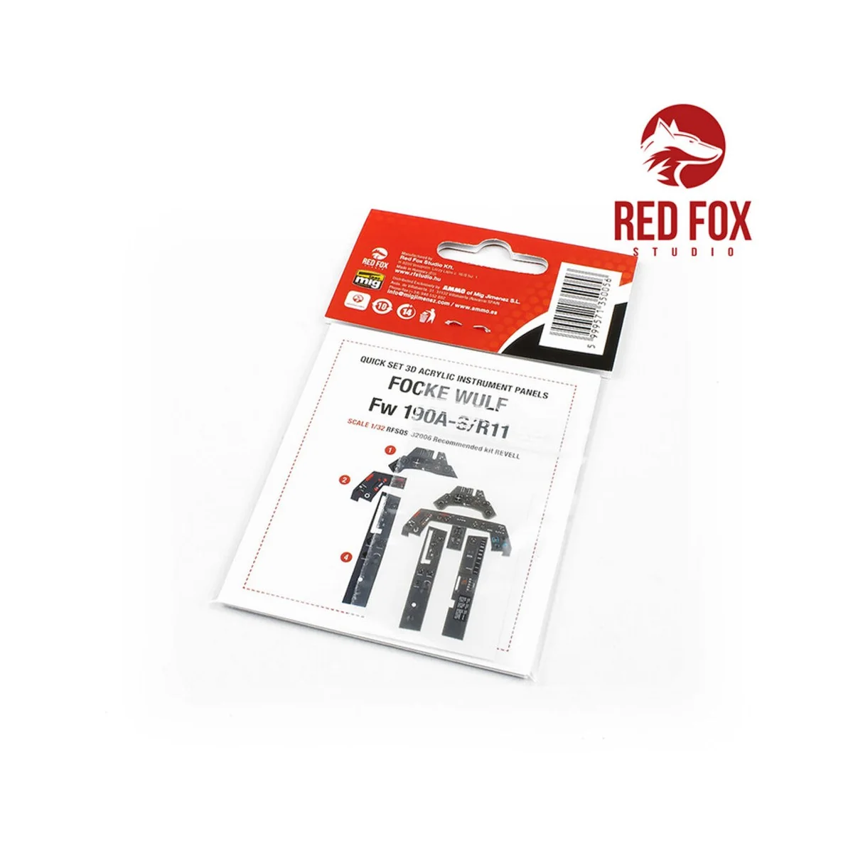 1/32 Focke-Wulf Fw190 A-8/R11 (for Revell kit), 1/32 - Red Fox Stud...