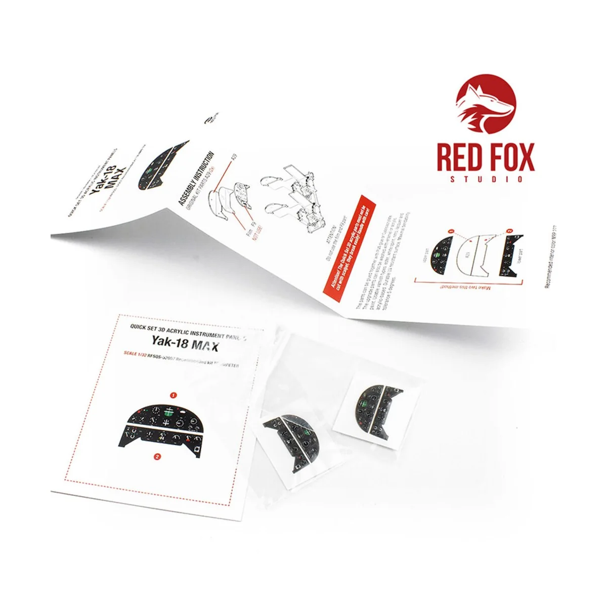 1/32 Yakovlev Yak-18 Max (for Trumpeter kit) - Red Fox Studio RFSQS...