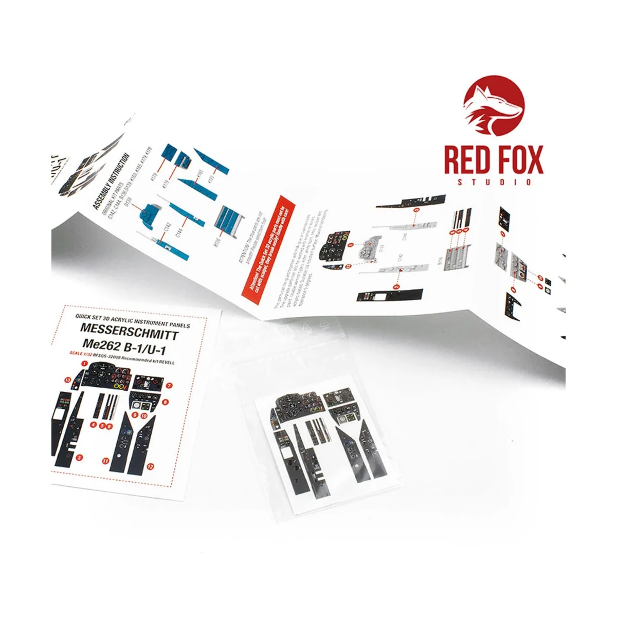 1/32 Messerschmitt Me262 B-1/U-1 (for Revell kit), 1/32 - Red Fox S...