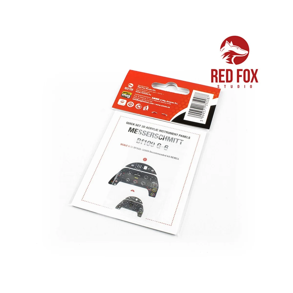 1/32 Messerschmitt Bf 109G-6 (for Revell kit) - Red Fox Studio RFSQ...