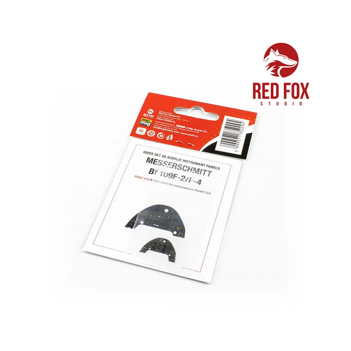 1/32 Messerschmitt Bf 109F-4 (for Trumpeter kit), 1/32 - Red Fox St... 1/32 Messerschmitt Bf 109F-4 (for Trumpeter kit), 1/32 - Red Fox St...