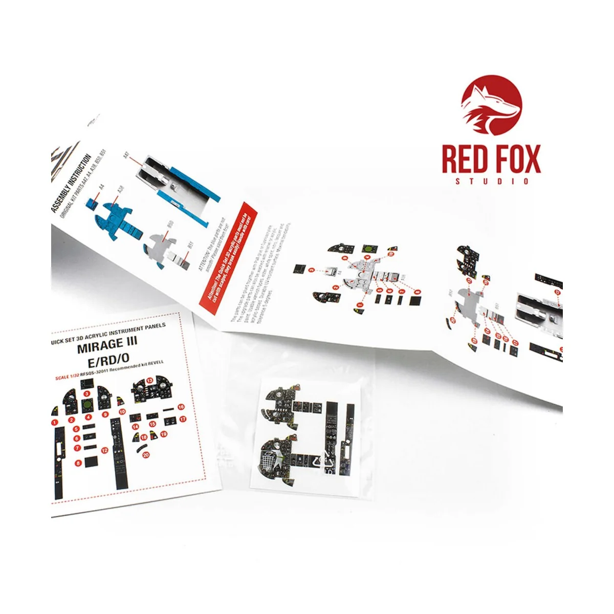 1/32 Mirage III E/RD/O (for Revell kit), 1/32 - Red Fox Studio RFSQ...