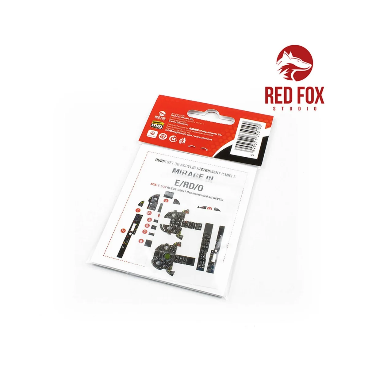 1/32 Mirage III E/RD/O (for Revell kit) - Red Fox Studio RFSQS-32011