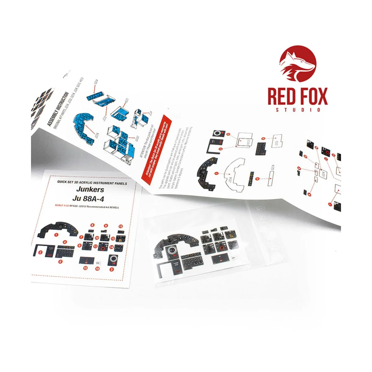1/32 Junkers Ju 88A-4 (for Revell kit), 1/32 - Red Fox Studio RFSQS...