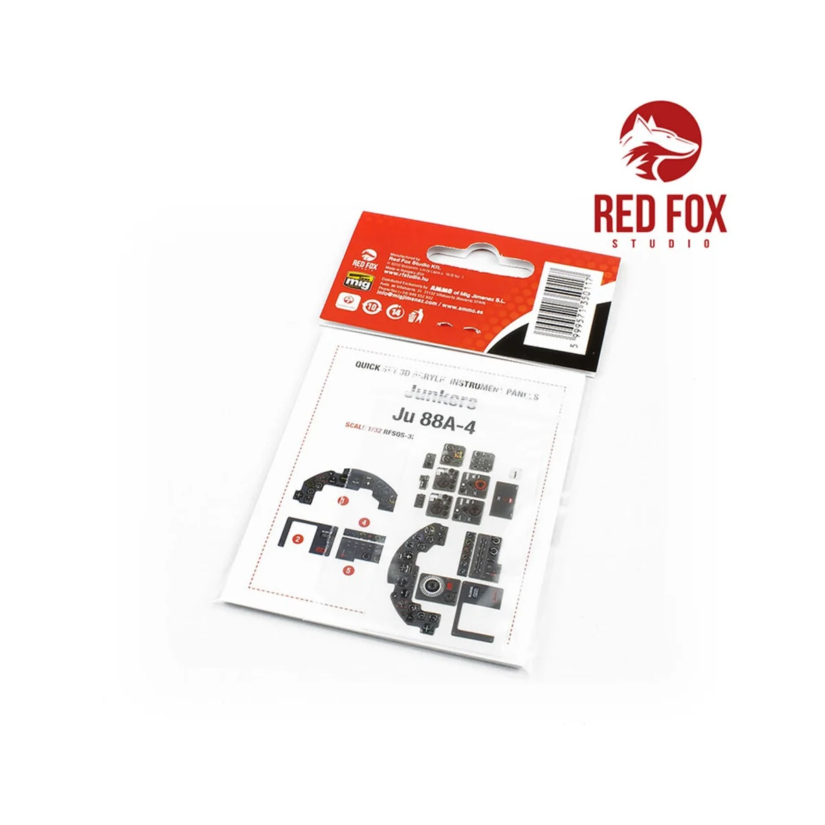 1/32 Junkers Ju 88A-4 (for Revell kit) - Red Fox Studio RFSQS-32012