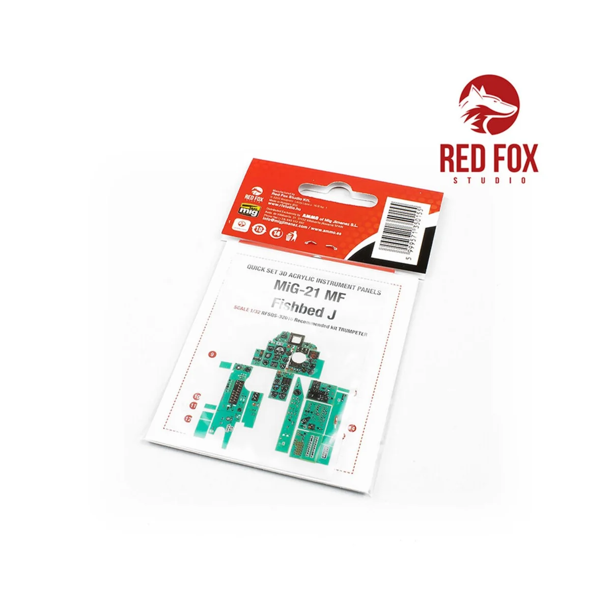 1/32 MiG-21MF Fishbed-J (for Trumpeter kit), 1/32 - Red Fox Studio ...