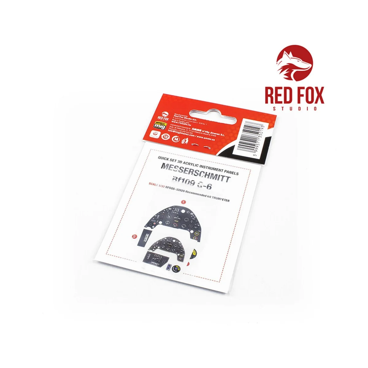 1/32 Messerschmitt Bf 109G-6 (for Trumpeter kit), 1/32 - Red Fox St...