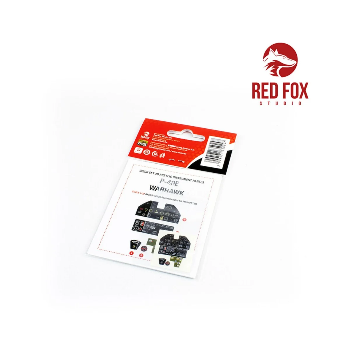 1/32 P-40E Warhawk (for Trumpeter kit), 1/32 - Red Fox Studio RFSQS...