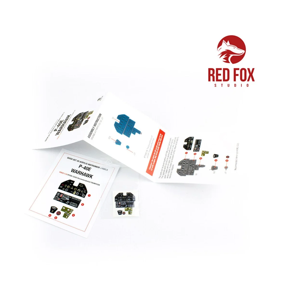 1/32 P-40E Warhawk (for Trumpeter kit), 1/32 - Red Fox Studio RFSQS...