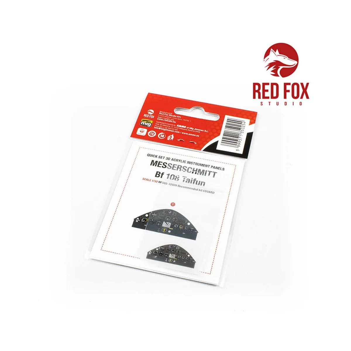 1/32 Messerschmitt Bf 108 Taifun (for Eduard kit), 1/32 - Red Fox S...