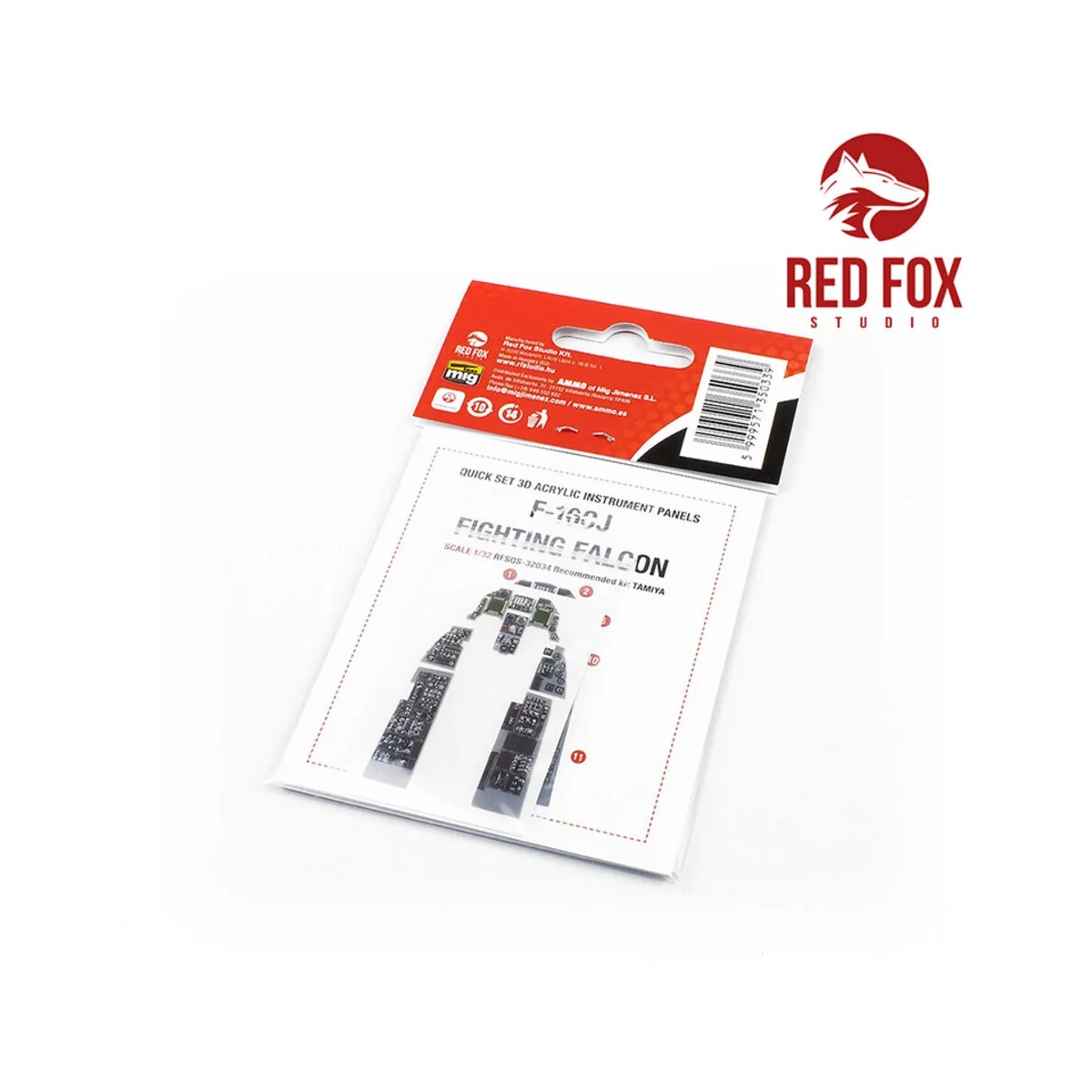 1/32 F-16CJ Fighting Falcon (for Tamiya kit), 1/32 - Red Fox Studio...