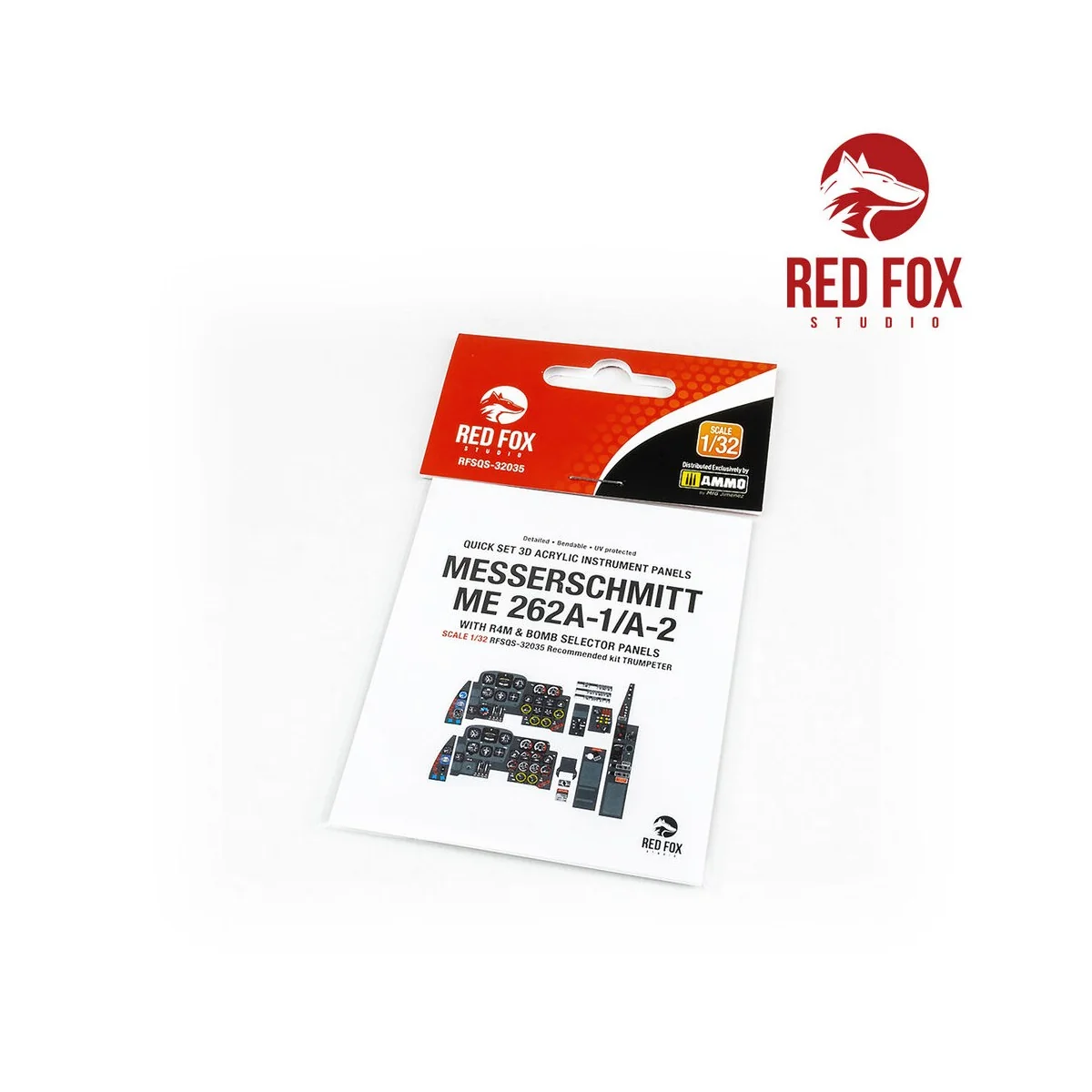 1/32 Messerschmitt Me 262A-1/A-2 with R4M & Bomb selector (for Trum...