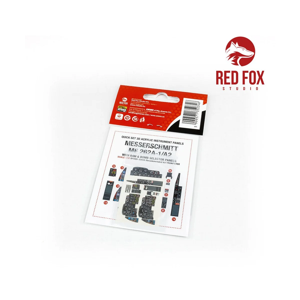 1/32 Messerschmitt Me 262A-1/A-2 with R4M & Bomb selector (for Trum...