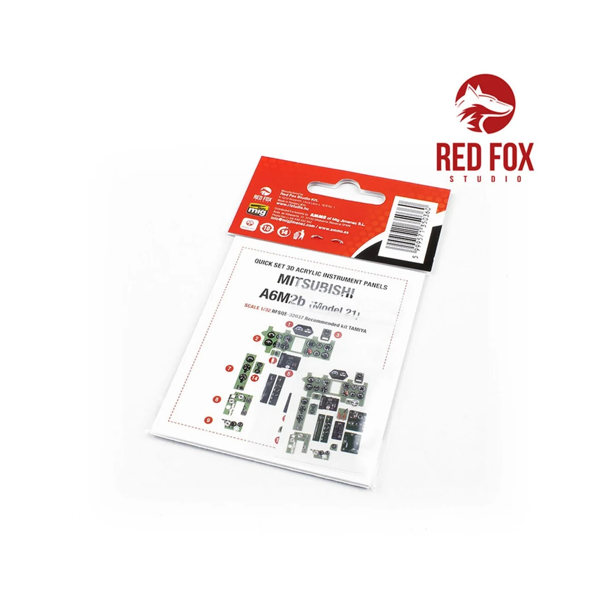 1/32 Mitsubishi A6M2b Zero Fighter (Model 21) (for Tamiya kit) - Re...