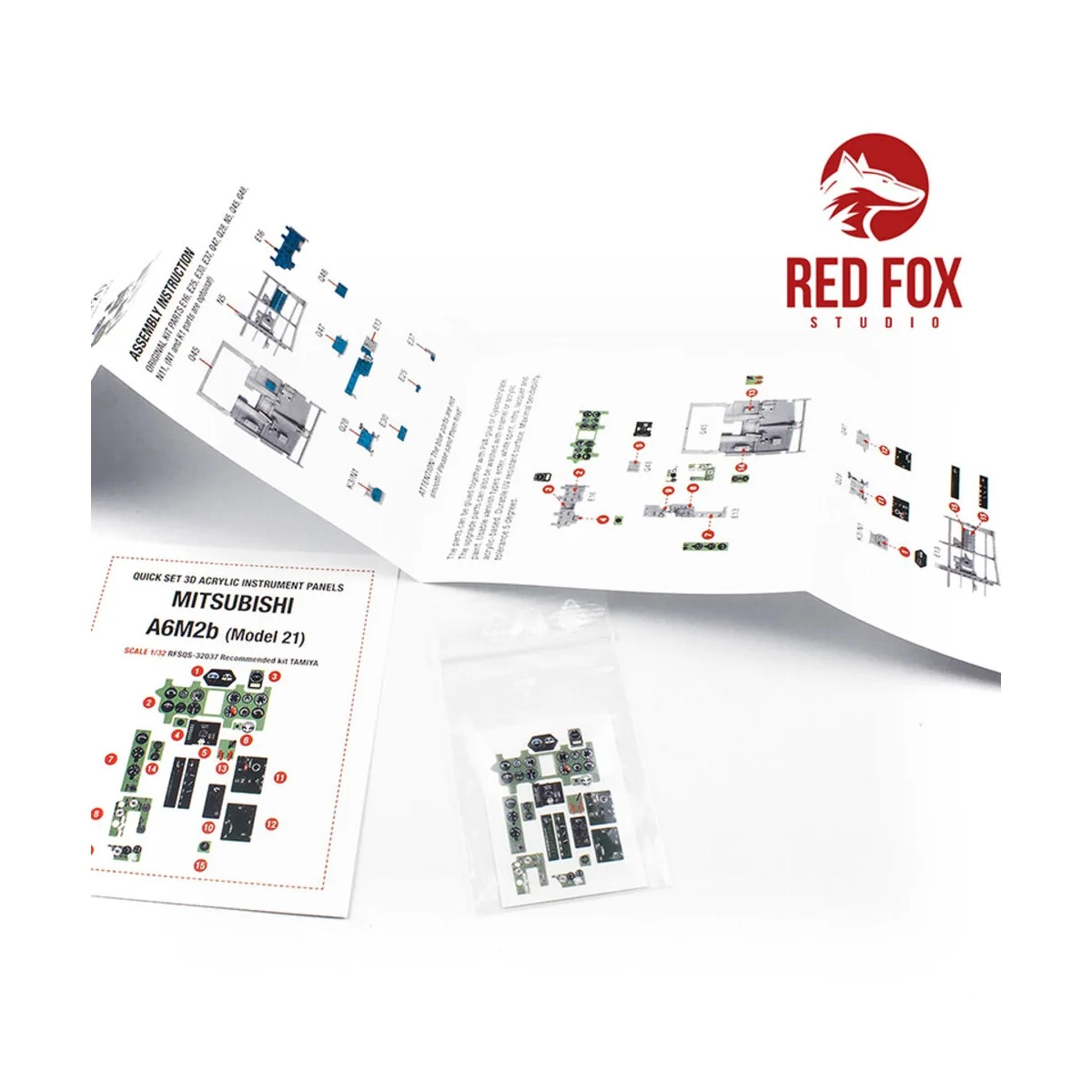 1/32 Mitsubishi A6M2b Zero Fighter (Model 21) (for Tamiya kit) - Re...