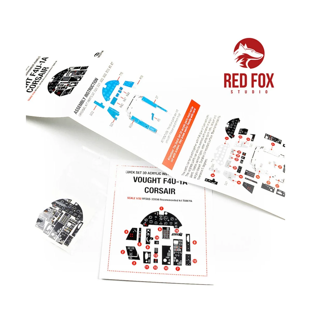 1/32 Vought F4U-1A Corsair (for Tamiya kit), 1/32 - Red Fox Studio ...