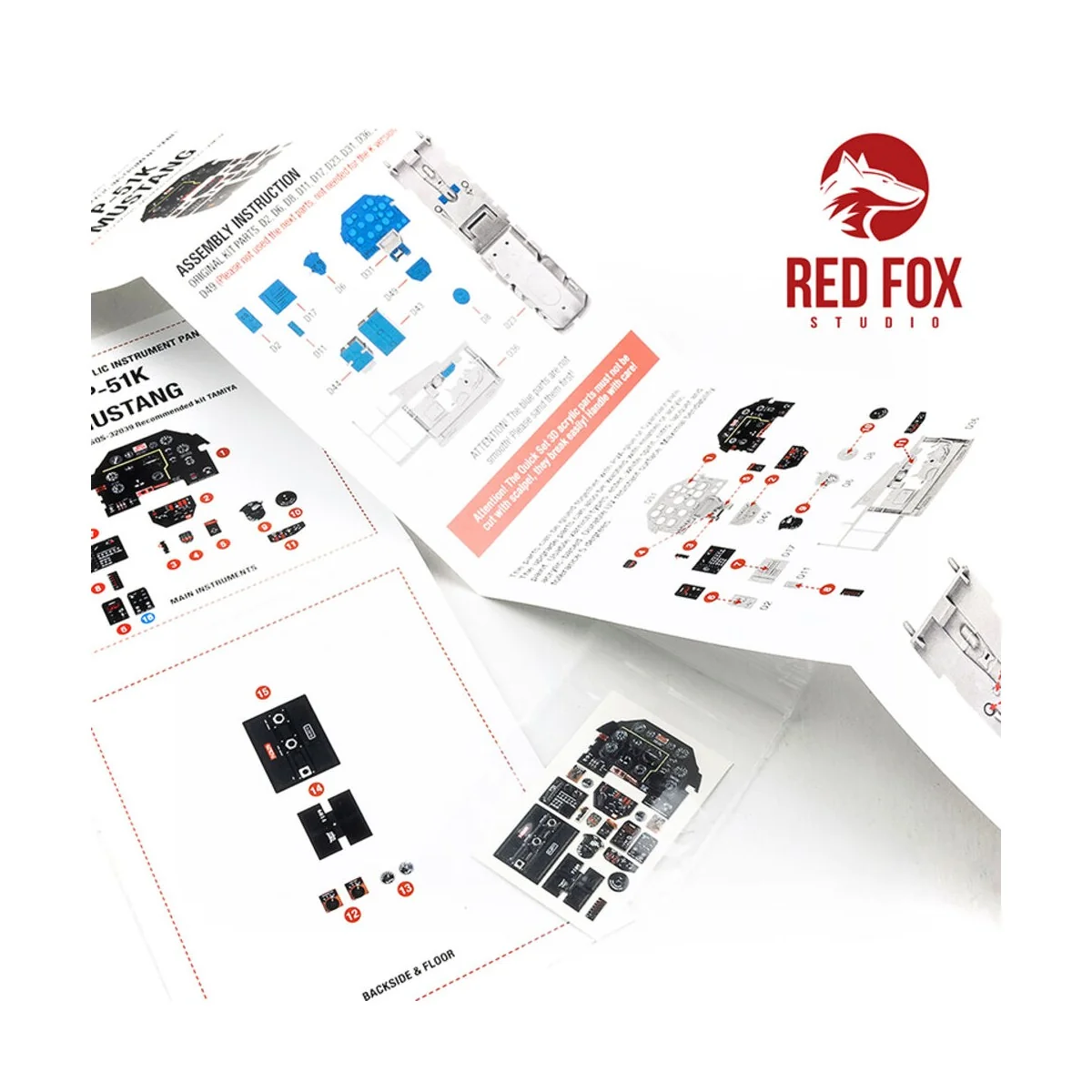 1/32 P-51K Mustang (for Tamiya kit) - Red Fox Studio RFSQS-32039