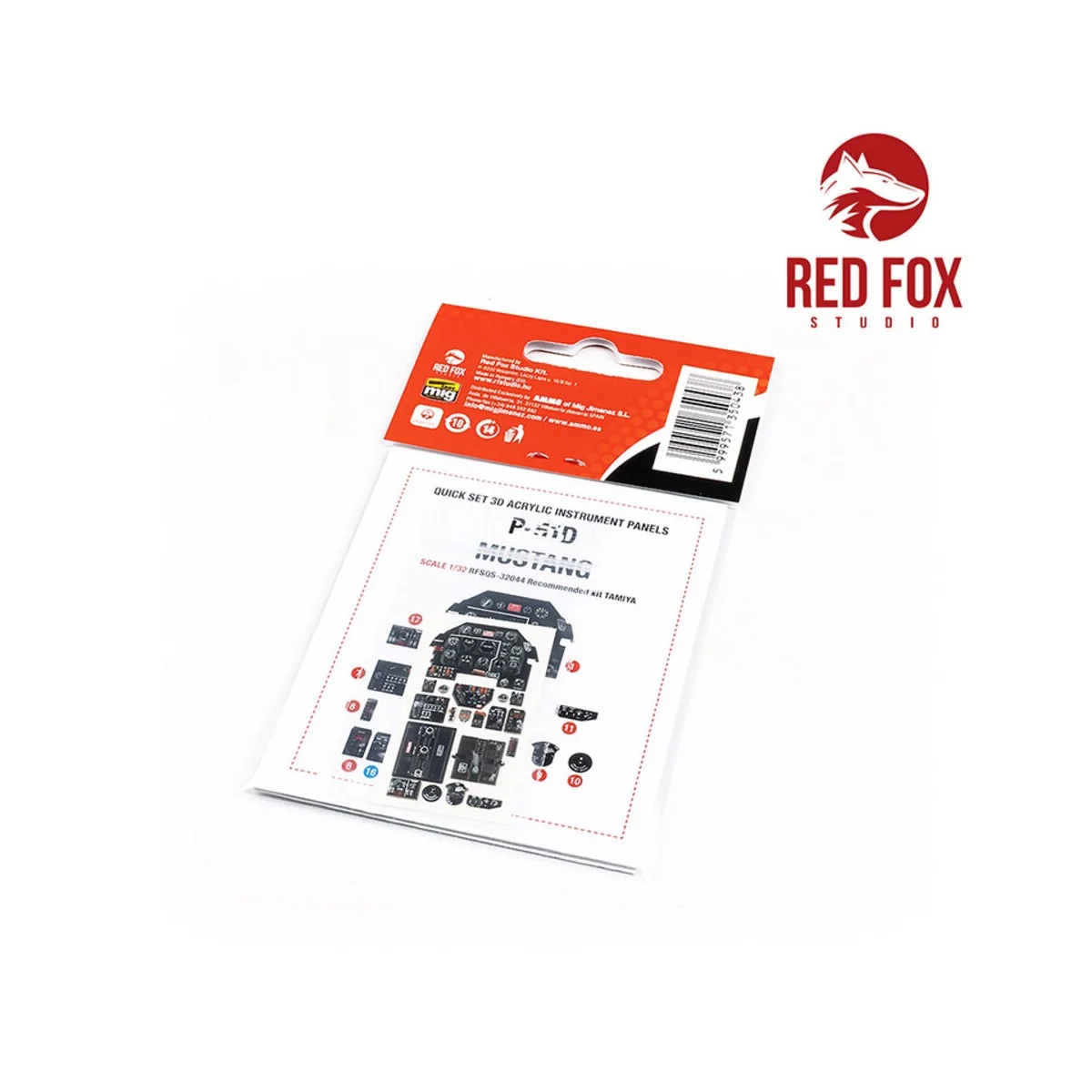 1/32 P-51D Mustang (for Tamiya kit), 1/32 - Red Fox Studio RFSQS-32044