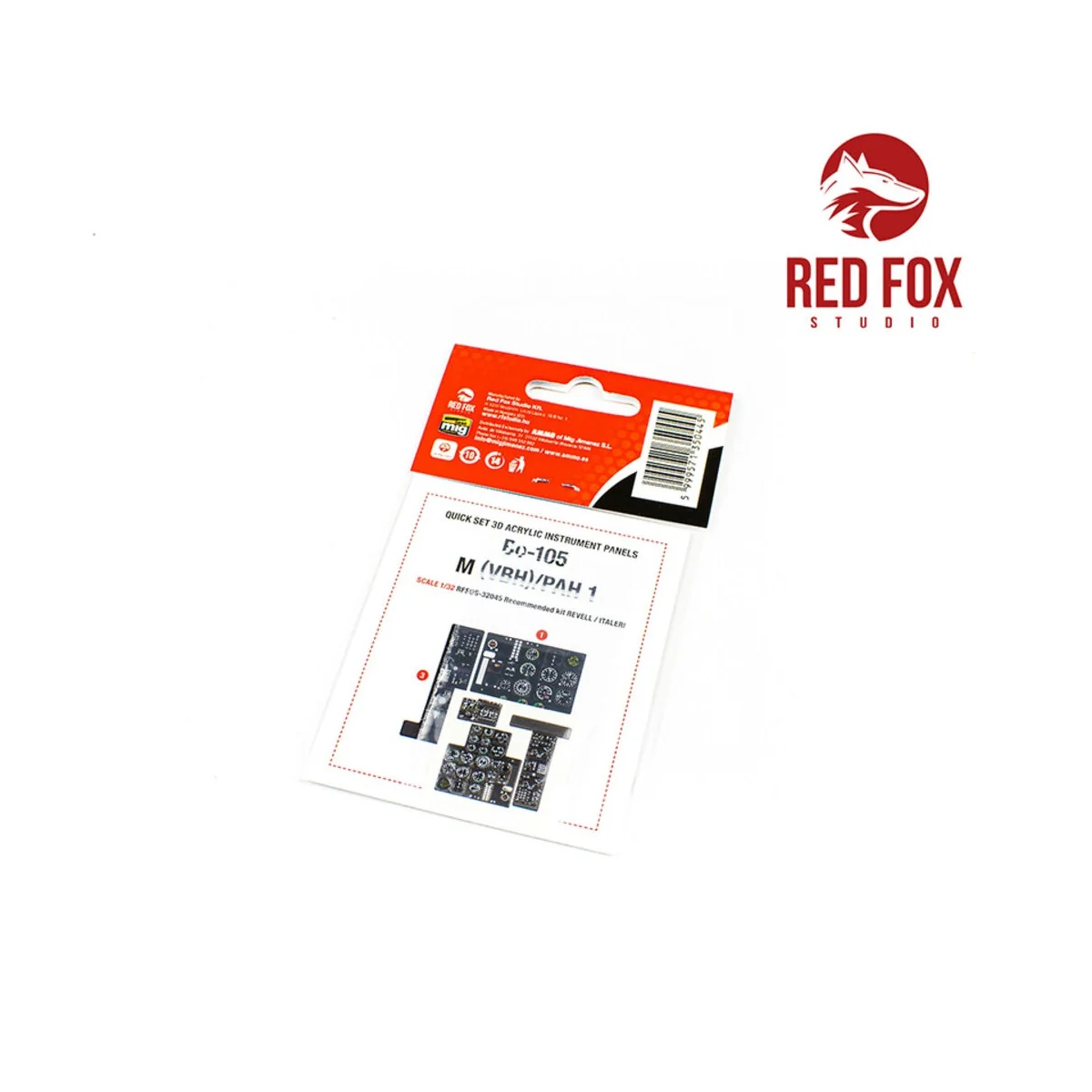 1/32 Bo 105M (VBH) (ofr Revell / Italeri Kit) - Red Fox Studio RFSQ...
