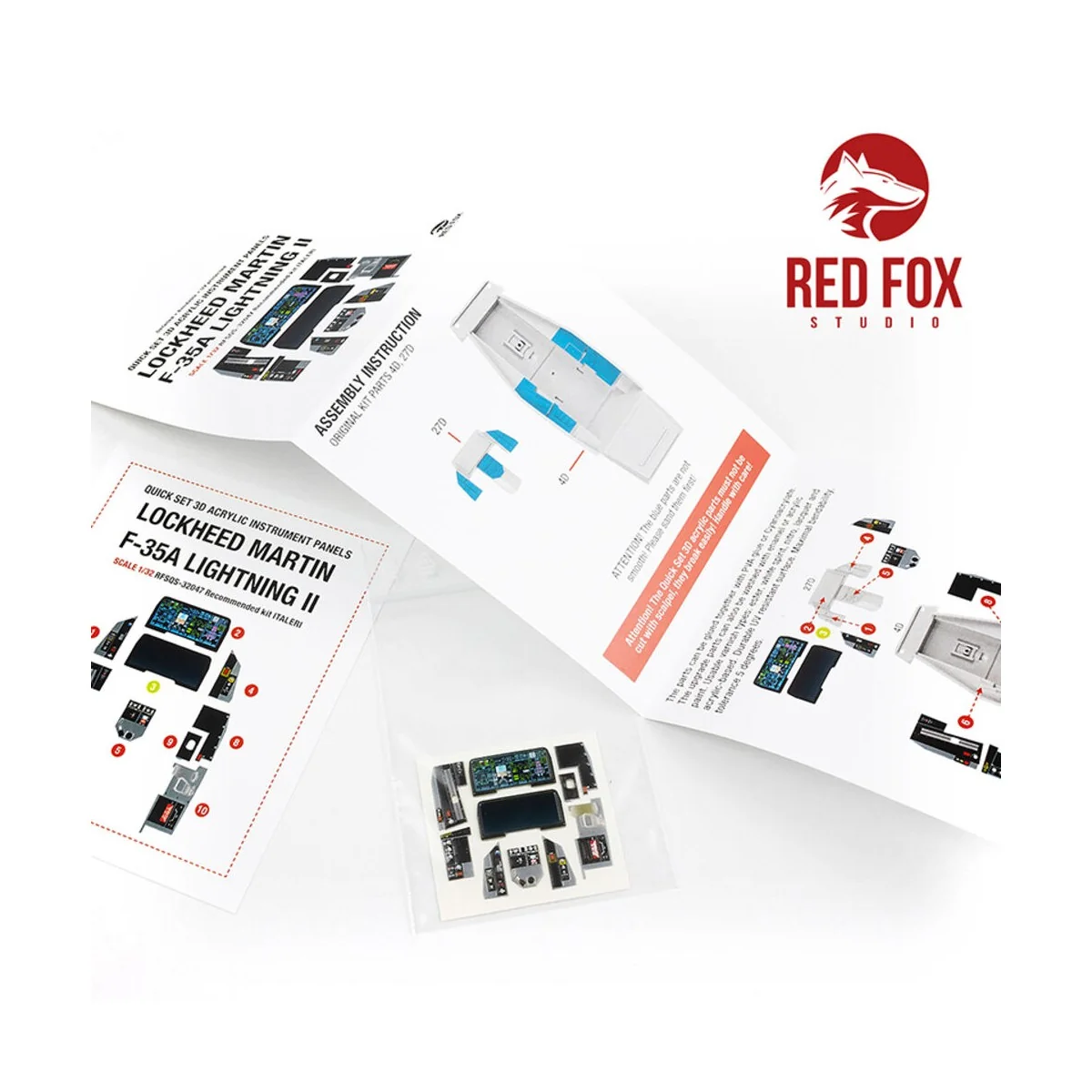 1/32 F-35A Lightning II (for Italeri/Academy kit), 1/32 - Red Fox S...