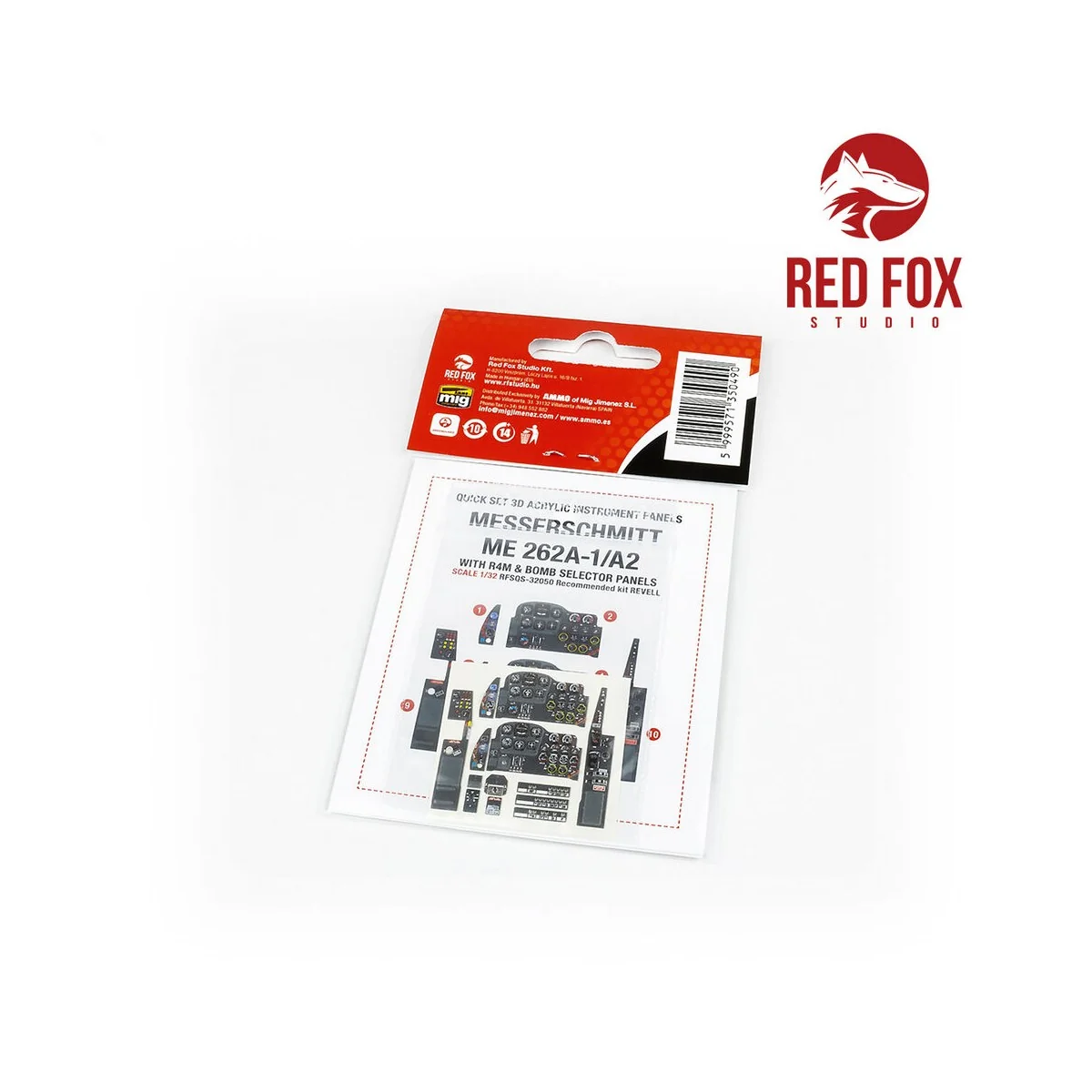 1/32 Messerschmitt Me 262A-1/A-2 with R4M & Bomb selector (for Reve...