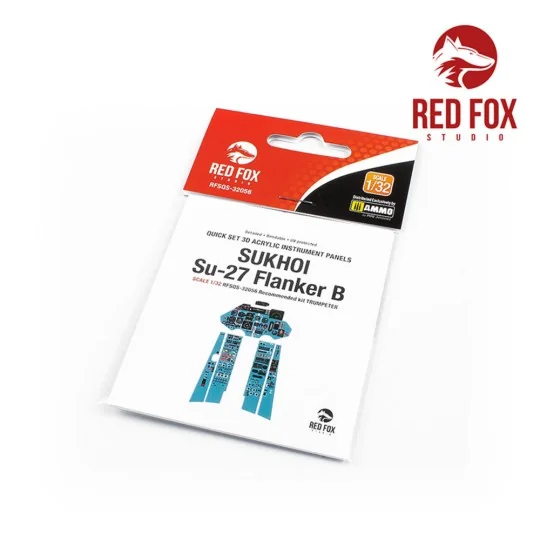 1/32 Sukhoi Su-27 Flanker B (for Trumpeter kit), 1/32 - Red Fox Stu...