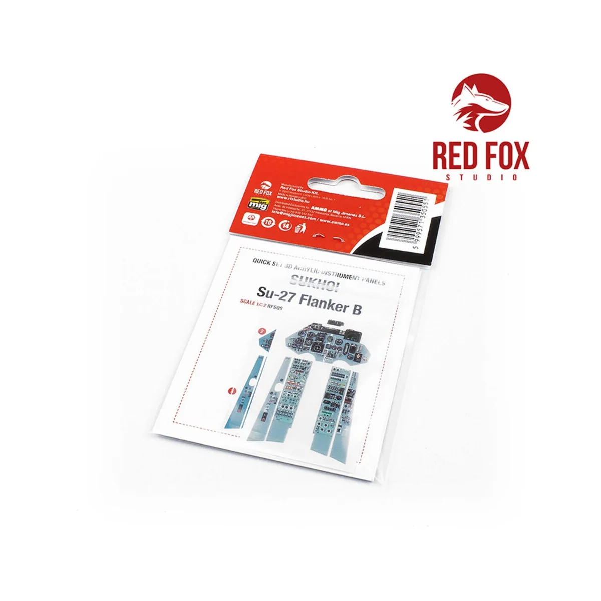 1/32 Sukhoi Su-27 Flanker B (for Trumpeter kit), 1/32 - Red Fox Stu...