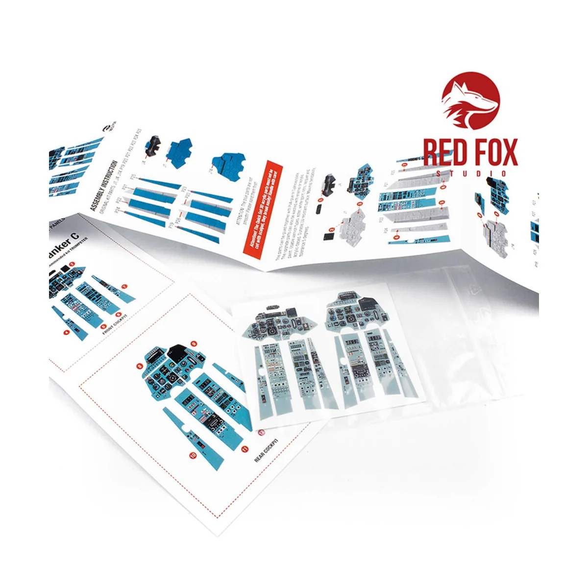 1/32 Sukhoi Su-27 Flanker C (UB) (for Trumpeter kit), 1/32 - Red Fo...