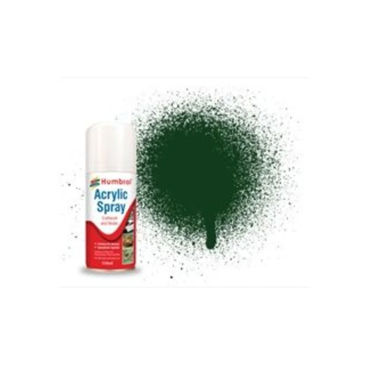 HUMBROL ACRYLIC HOBBY SPRAY 150ML No 3 Brunswick Green ''513'' of t...