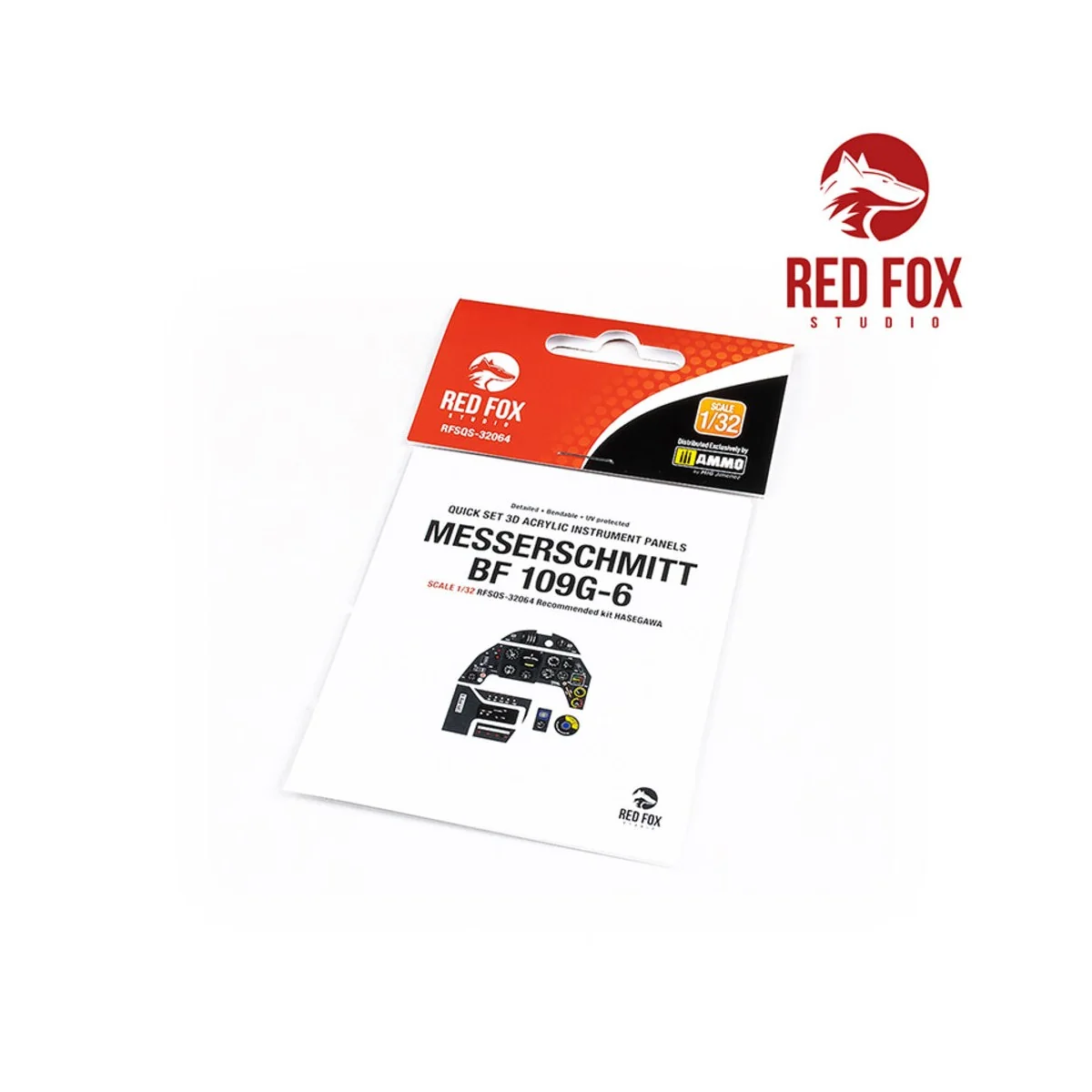 1/32 Messerschmitt Bf 109G-6 (for Hasegawa kit), 1/32 - Red Fox Stu...