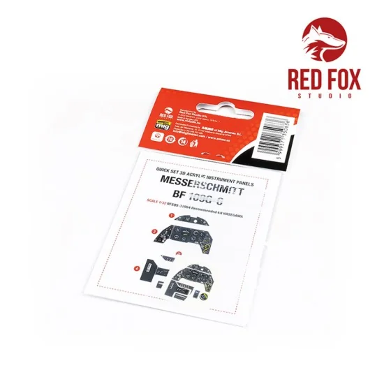 1/32 Messerschmitt Bf 109G-6 (for Hasegawa kit), 1/32 - Red Fox Stu...
