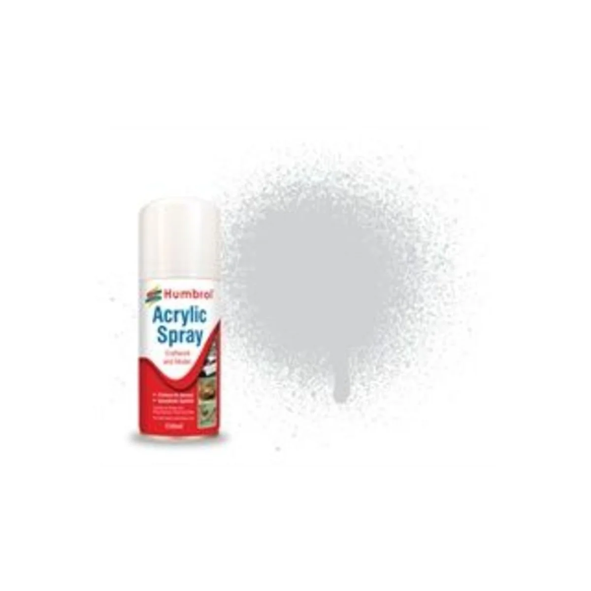 HUMBROL ACRYLIC HOBBY SPRAY 150ML No 11 Silver Interior Version - H...