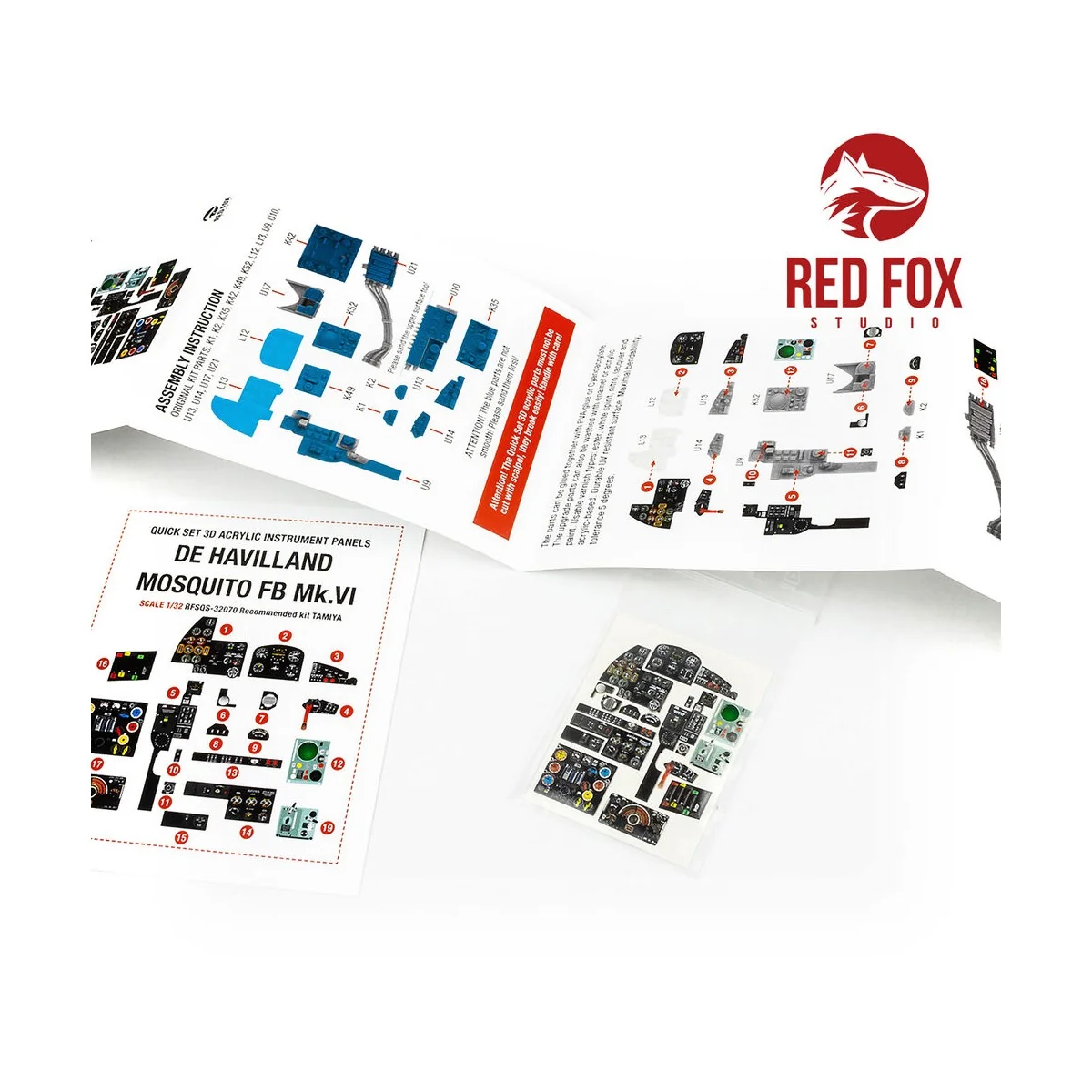 1/32 De Havilland Mosquito FB Mk.VI (for Tamiya kit), 1/32 - Red Fo...