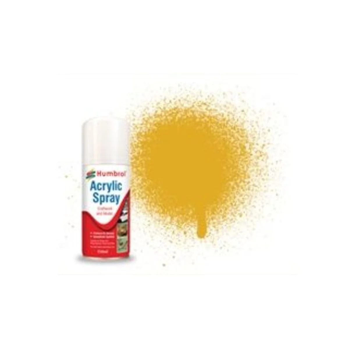 HUMBROL ACRYLIC HOBBY SPRAY 150ML No 16 Gold - Humbrol AD6016