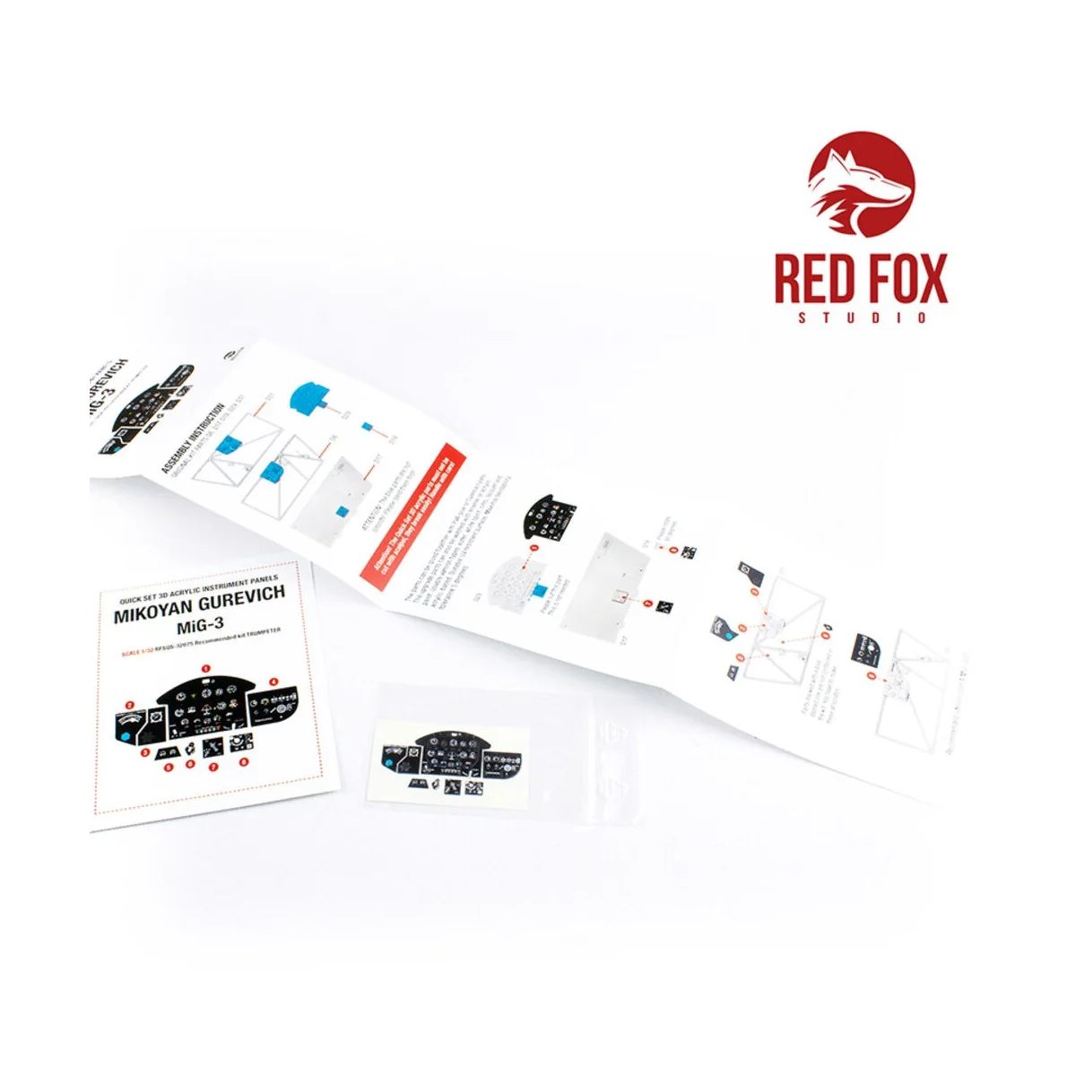 1/32 Mikoyan Gurevich MiG-3 (for Treumpeter Kit), 1/32 - Red Fox St...