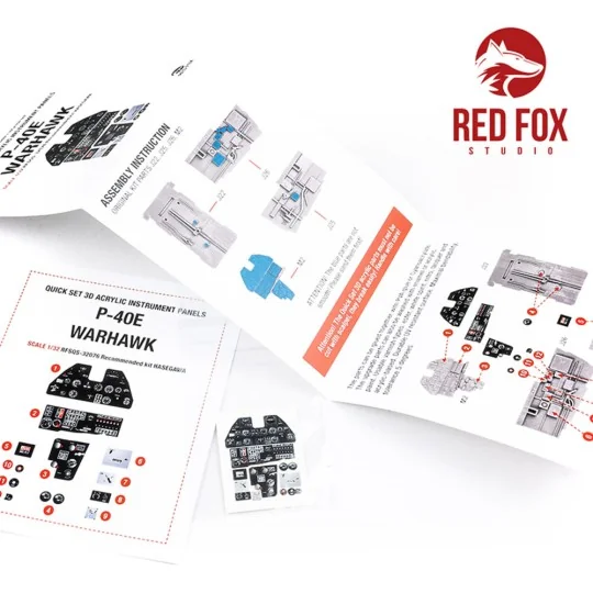 1/32 P-40E Warhawk (for Hasegawa kit), 1/32 - Red Fox Studio RFSQS-...