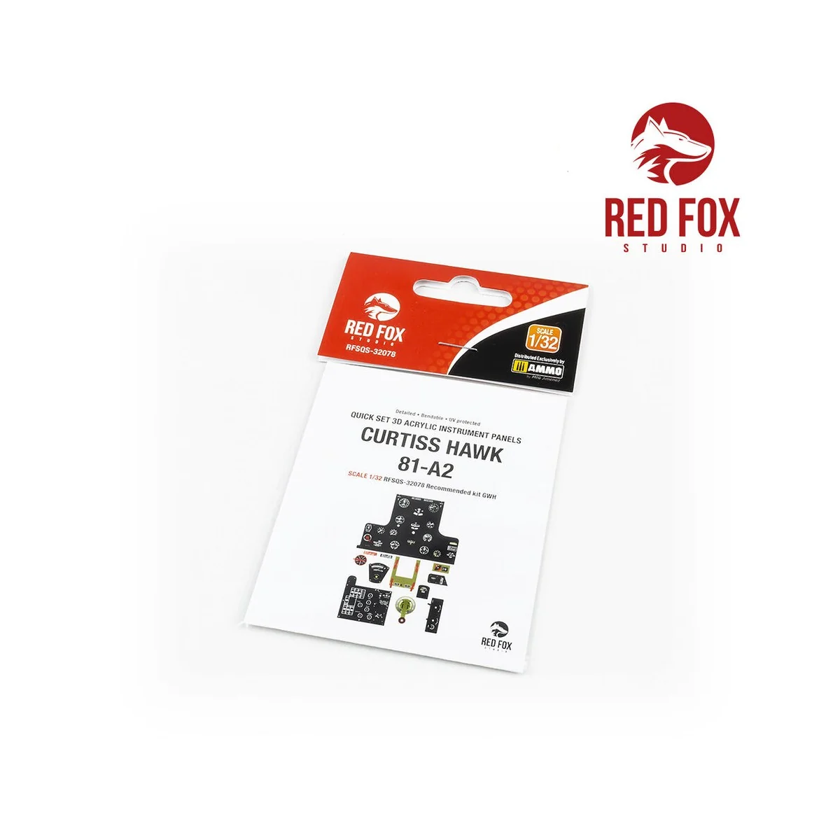 1/32 Curtis Hawk 81-A2 (for GWH kit), 1/32 - Red Fox Studio RFSQS-3...
