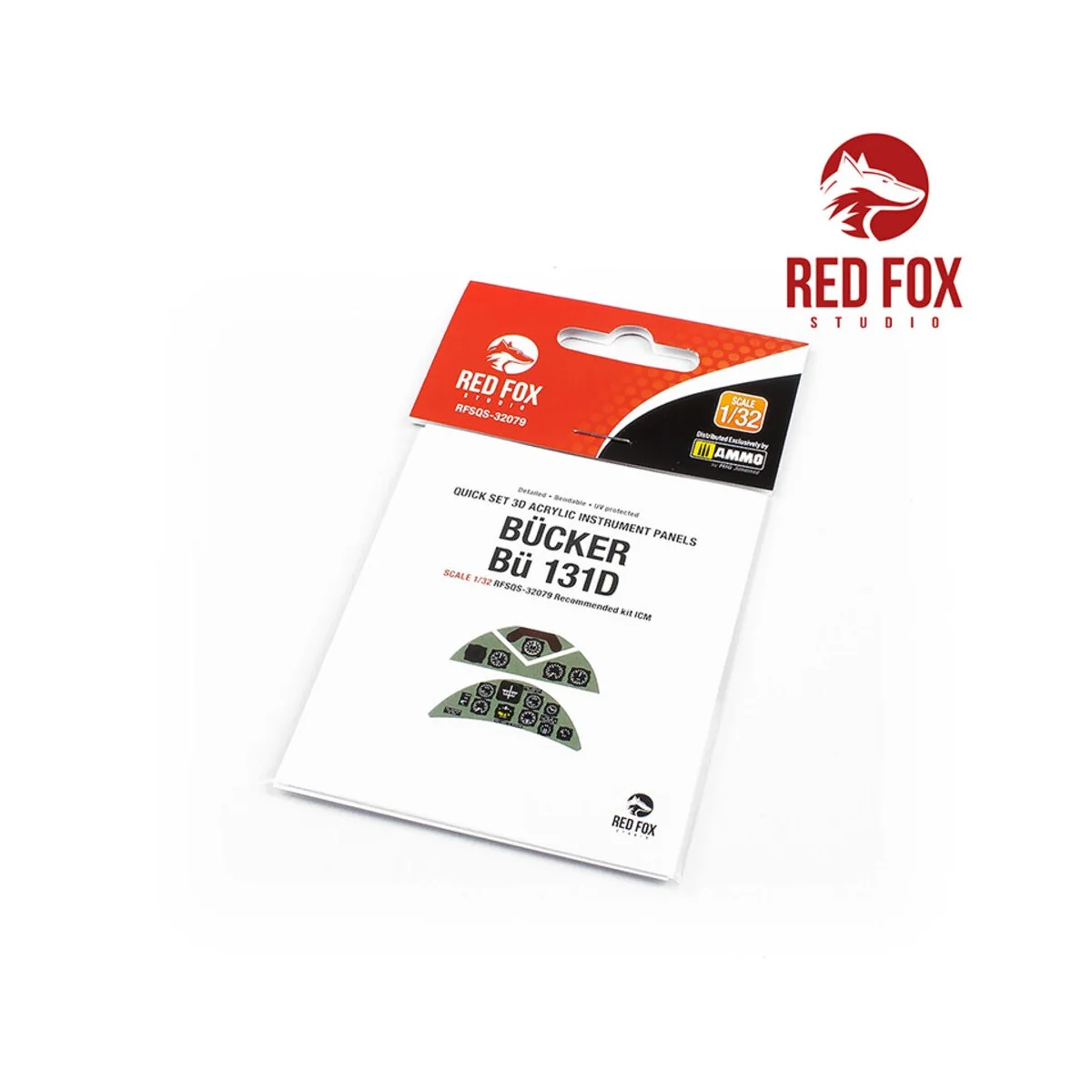 1/32 Bücker Bü 131D (for ICM kit) - Red Fox Studio RFSQS-32079