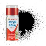 HUMBROL ACRYLIC HOBBY SPRAY 150ML No 21 Black Gloss US Navy WW II i...