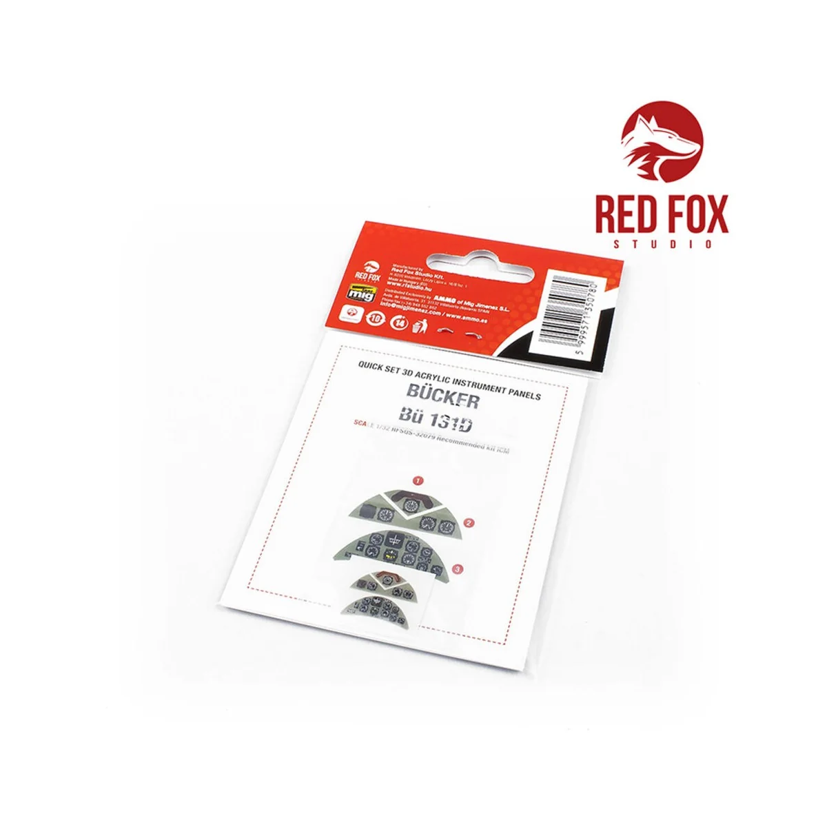1/32 Bücker Bü 131D (for ICM kit), 1/32 - Red Fox Studio RFSQS-32079