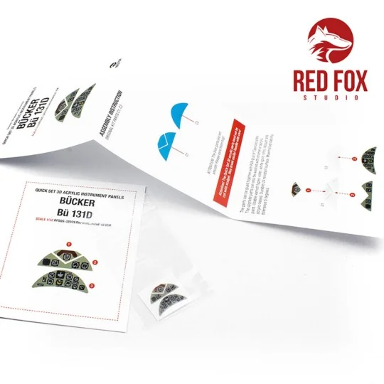 1/32 Bücker Bü 131D (for ICM kit), 1/32 - Red Fox Studio RFSQS-32079