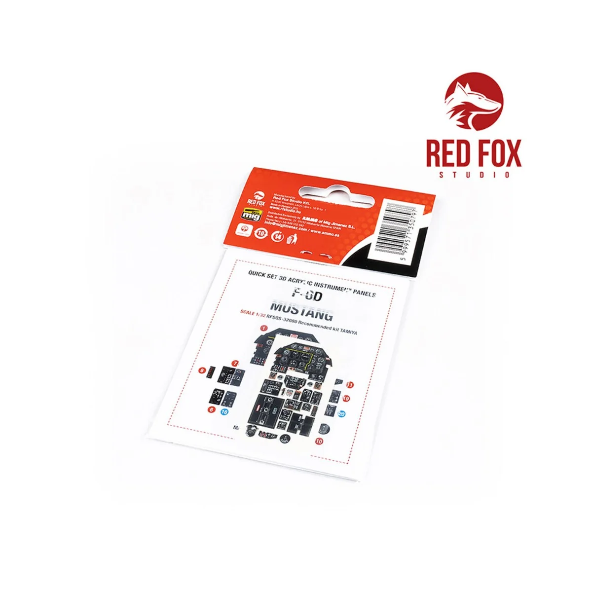 1/32 F-6D Mustang (for Tamiya kit), 1/32 - Red Fox Studio RFSQS-32080