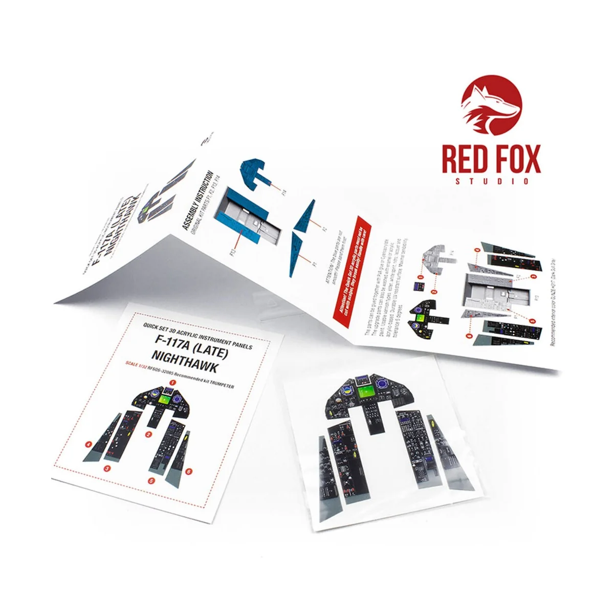 1/32 F-117A Nighthawk (Late) (for Trumpeter kit), 1/32 - Red Fox St...