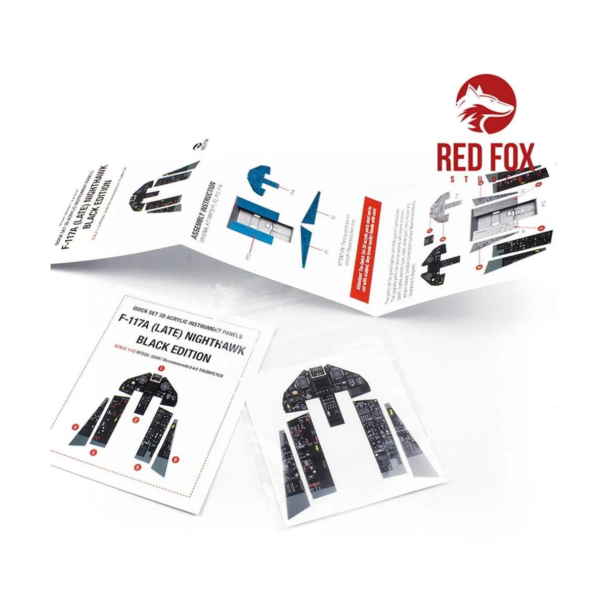 1/32 F-117A Nighthawk (Late) BE (for Trumpeter kit), 1/32 - Red Fox...